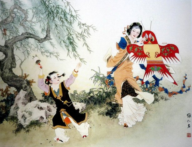 mujeres en la pintura china05