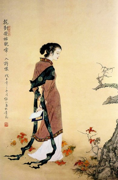 mujeres en la pintura china06